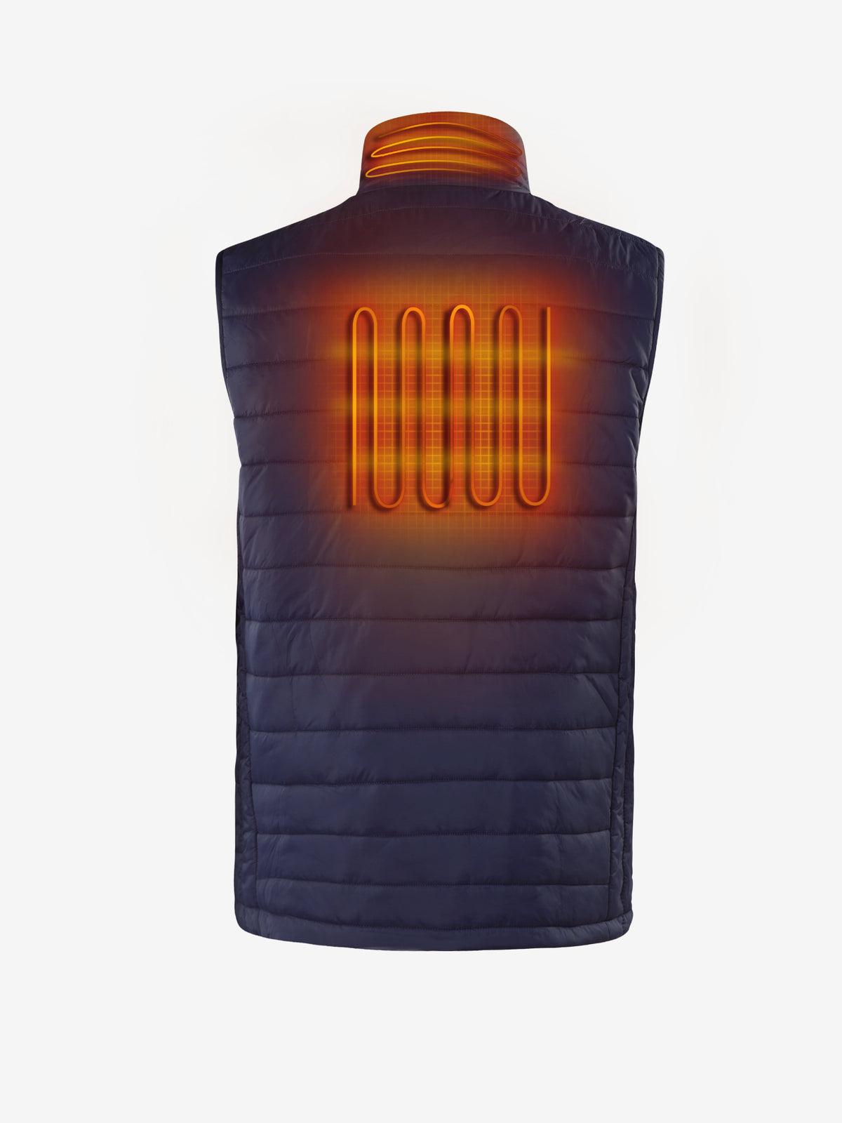 Men's 13W Heated Puffer Vest with HeatSync  - Navy - FINAL SALE