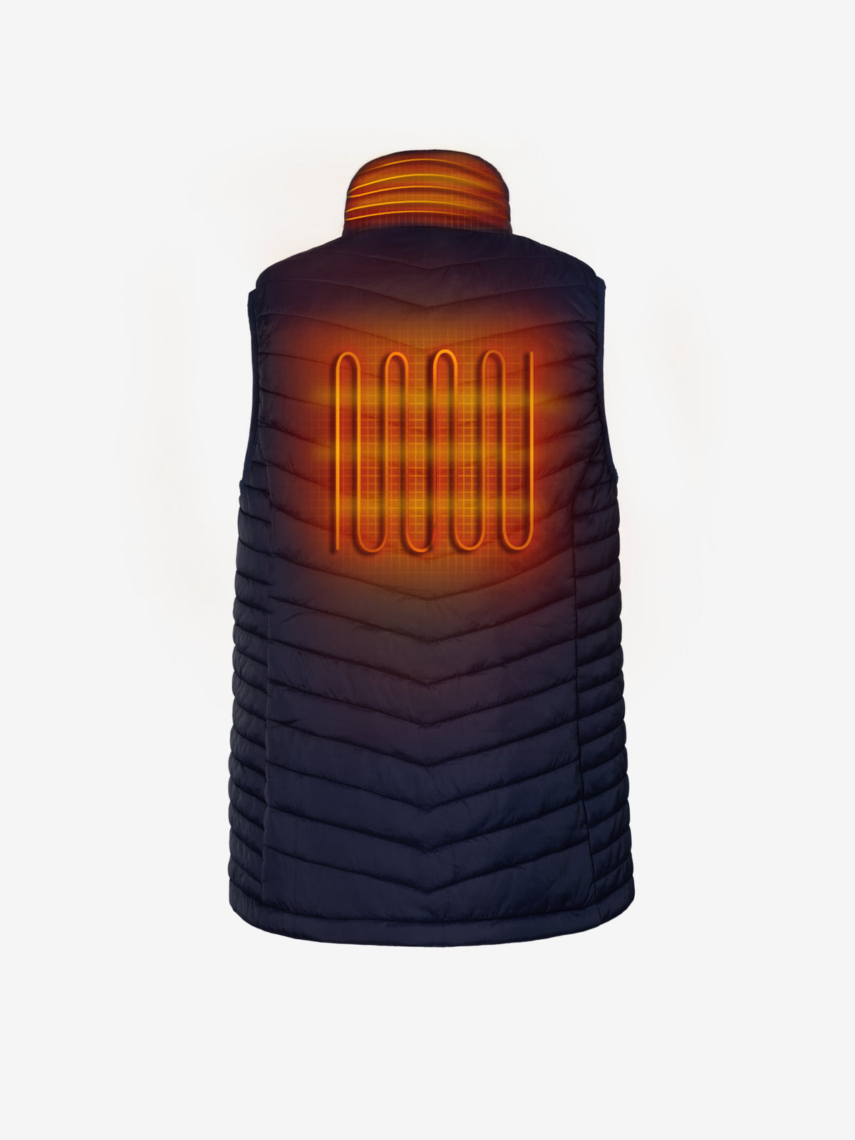 Women's 13W Heated Puffer Vest with HeatSync  - Navy - FINAL SALE