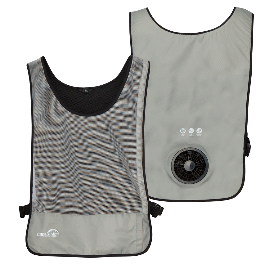 1 Speed Wearable Fan Cooling Vest  - Gray