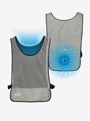 1 Speed Wearable Fan Cooling Vest  - Gray