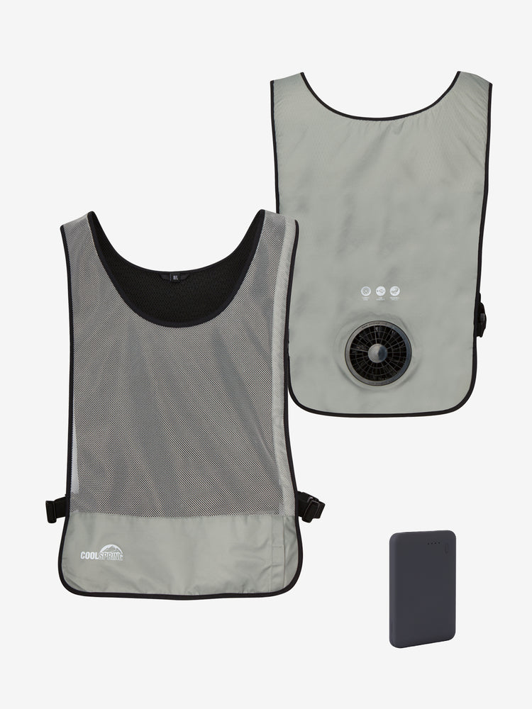 1 Speed Wearable Fan Cooling Vest  - Gray