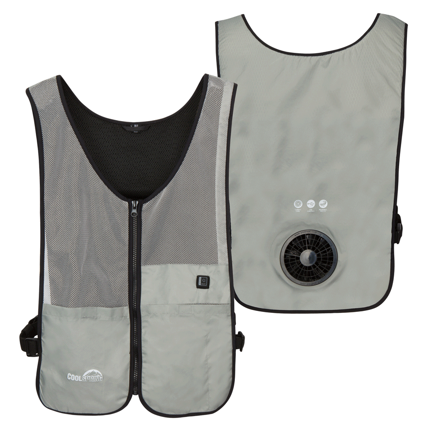 3 Speed Wearable Fan Cooling Vest  - Gray