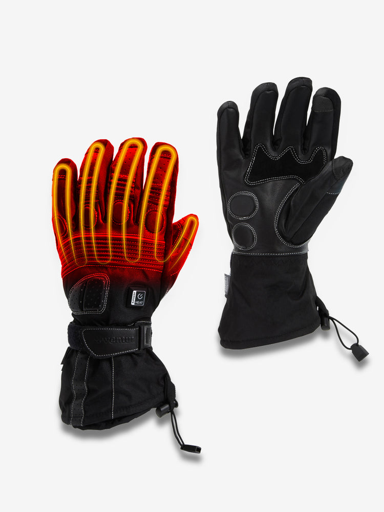 Touring Motorcycle Heated Gloves with Padded Protection  - FINAL SALE