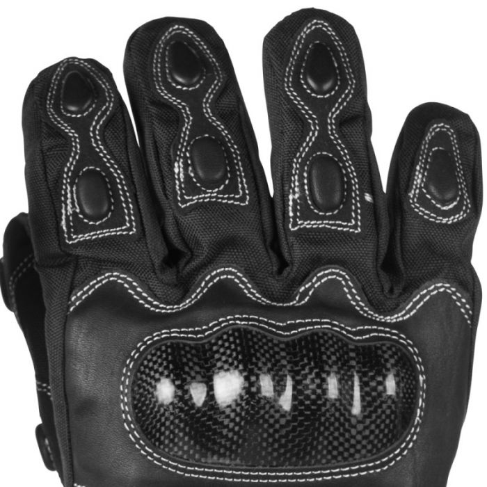 Carbon Motorcycle Heated Gloves with Carbon Fiber Protection  - FINAL SALE