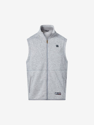 Men's 11W Heated Sweater Knit Fleece Vest